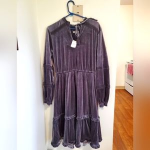 🆕 Kate and Sam Velvet Ruffle Dress SZ large